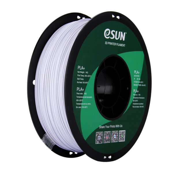 PLA+ Cold White, Pap spole - 1.75mm, 1kg - Billede 2