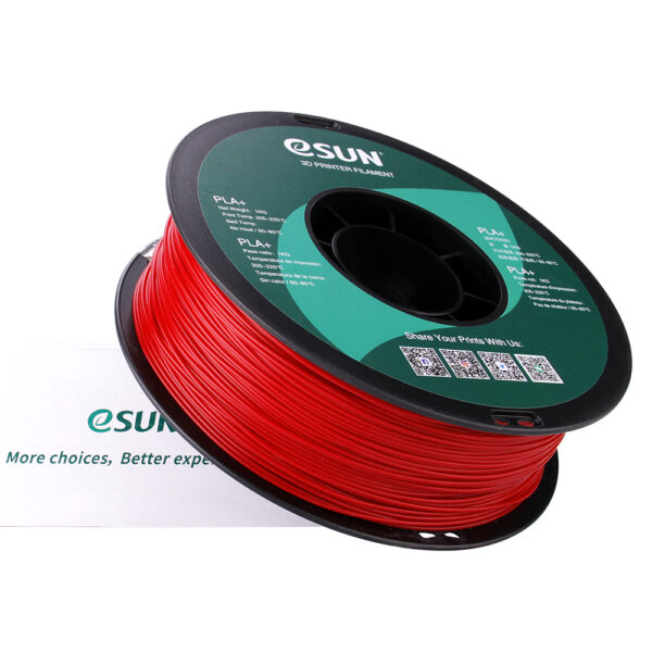 PLA+ Fire Engine Red, Pap spole - 1.75mm, 1kg - Image 2