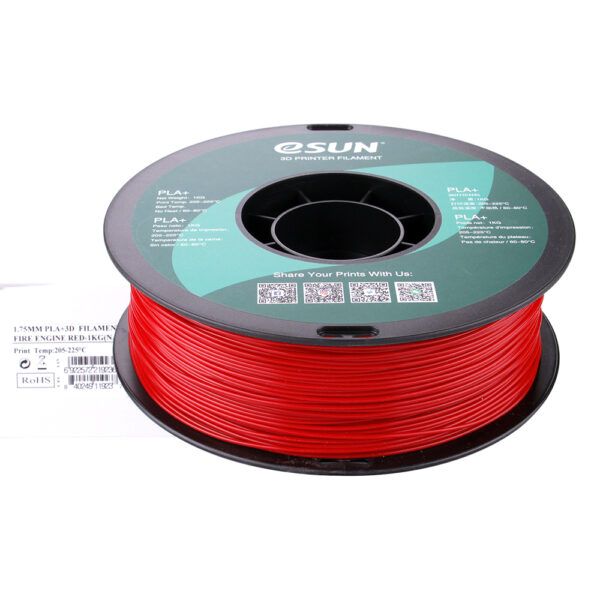 PLA+ Fire Engine Red, Pap spole - 1.75mm, 1kg - Image 9