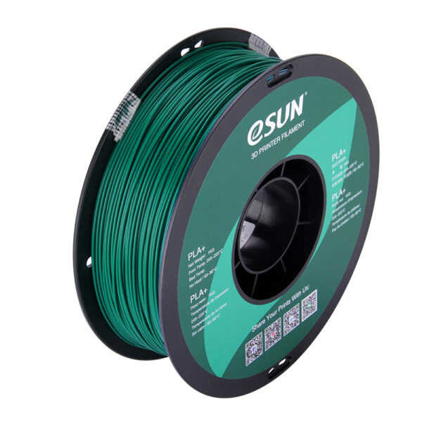 PLA+ Green, Pap spole - 1.75mm, 1kg