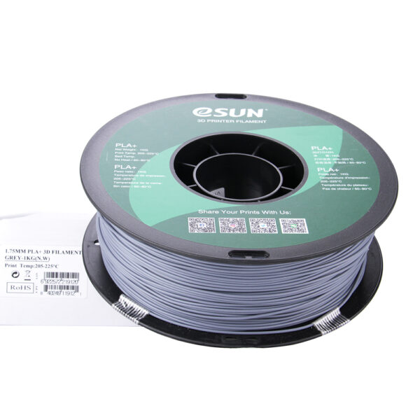 PLA+ Grey, Pap spole - 1.75mm, 1kg - Billede 2