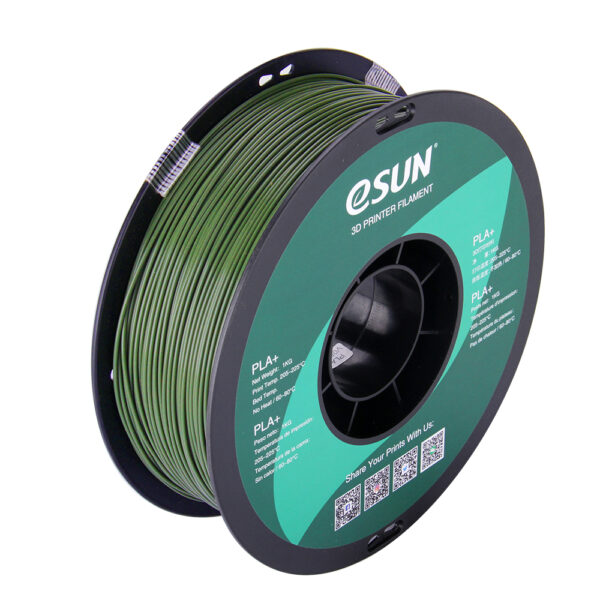 PLA+ Olive Green, Pap spole - 1.75mm, 1kg