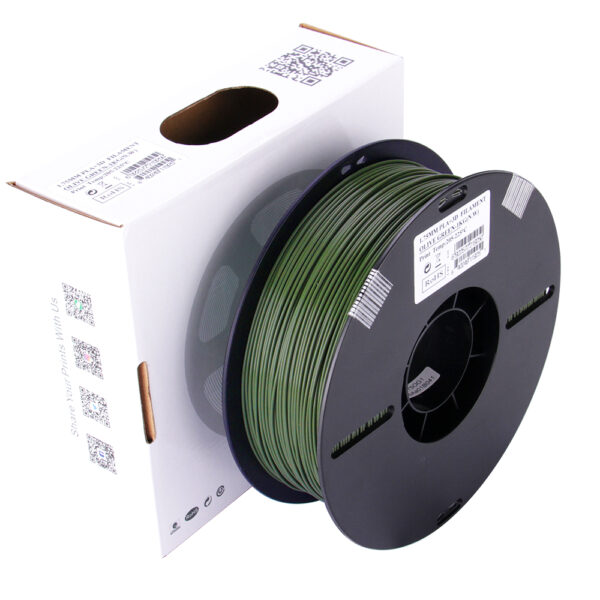 PLA+ Olive Green, Pap spole - 1.75mm, 1kg - Image 7