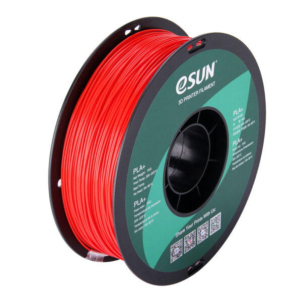 PLA+ Red, Pap spole - 1.75mm, 1kg