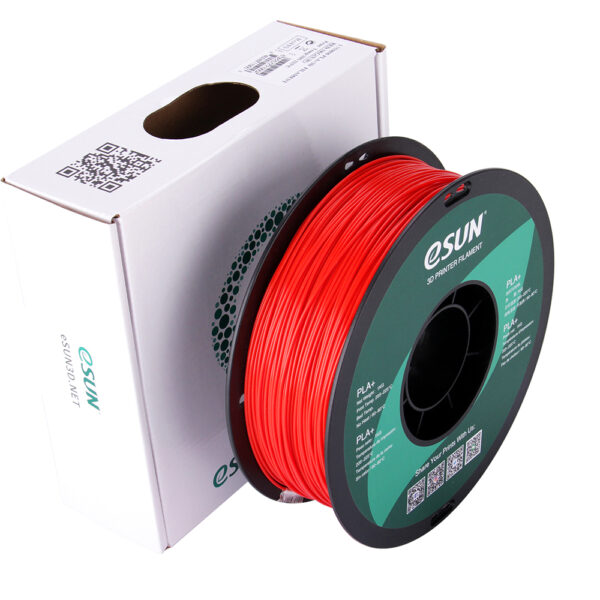 PLA+ Red, Pap spole - 1.75mm, 1kg - Image 2