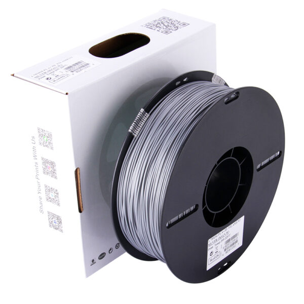 PLA+ Silver, Pap spole - 1.75mm, 1kg - Image 5