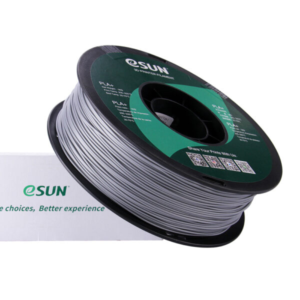 PLA+ Silver, Pap spole - 1.75mm, 1kg - Image 2