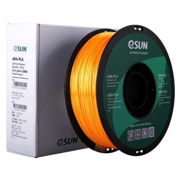 PLA+ SILK Dark Yellow - 1.75mm, 1kg - Image 2