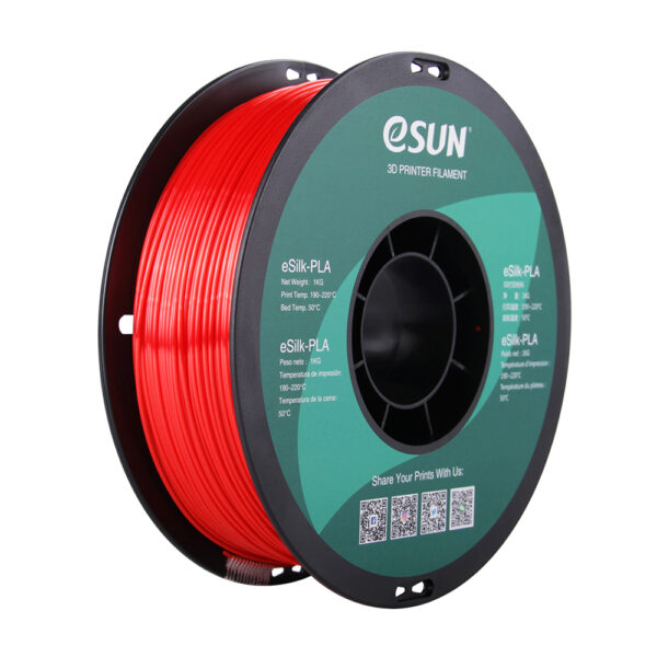 PLA+ SILK Red - 1.75mm, 1kg