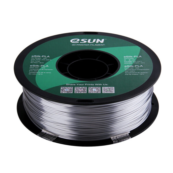 PLA+ SILK Silver - 1.75mm, 1kg - Billede 4