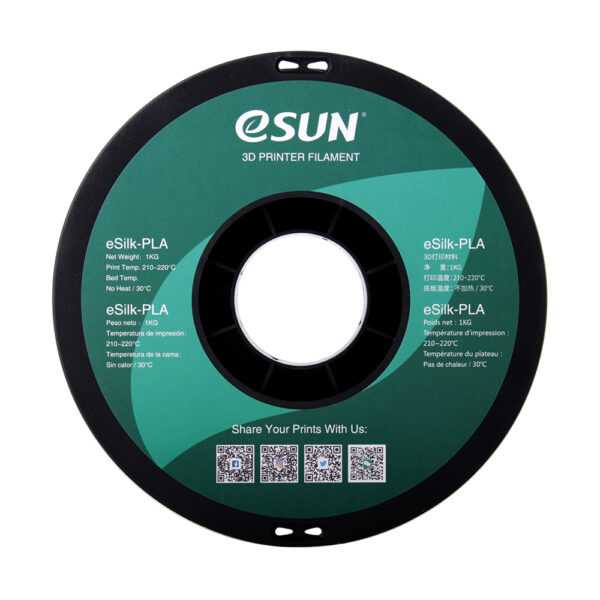 PLA+ SILK Silver - 1.75mm, 1kg - Billede 2