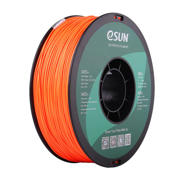 ABS+ Orange - 1.75mm, 1kg Pap spole - Billede 8