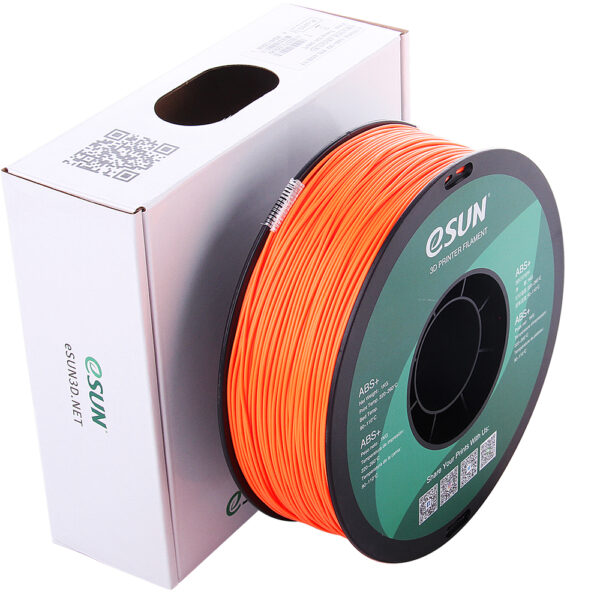 ABS+ Orange - 1.75mm, 1kg Pap spole - Billede 7