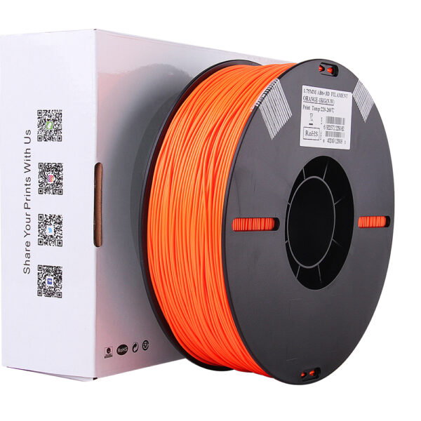 ABS+ Orange - 1.75mm, 1kg Pap spole - Billede 5