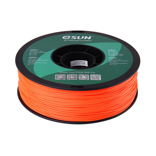 ABS+ Orange - 1.75mm, 1kg Pap spole - Billede 4