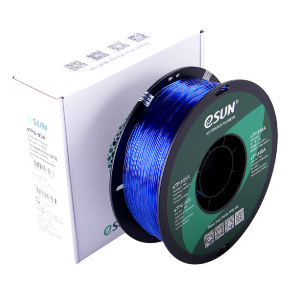 TPU Transparent Blue - 1.75mm, 1kg - Image 7