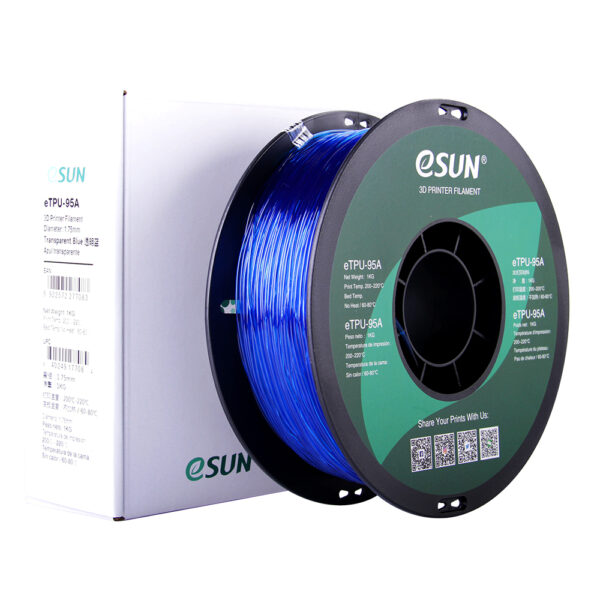 TPU Transparent Blue - 1.75mm, 1kg - Image 6