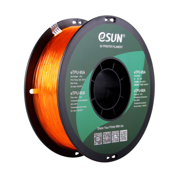 TPU Transparent Orange - 1.75mm, 1kg - Image 8