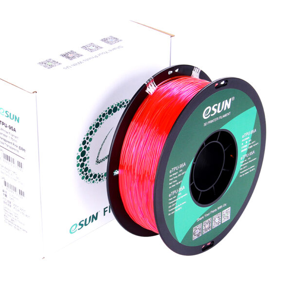 TPU Transparent Pink - 1.75mm, 1kg - Billede 8