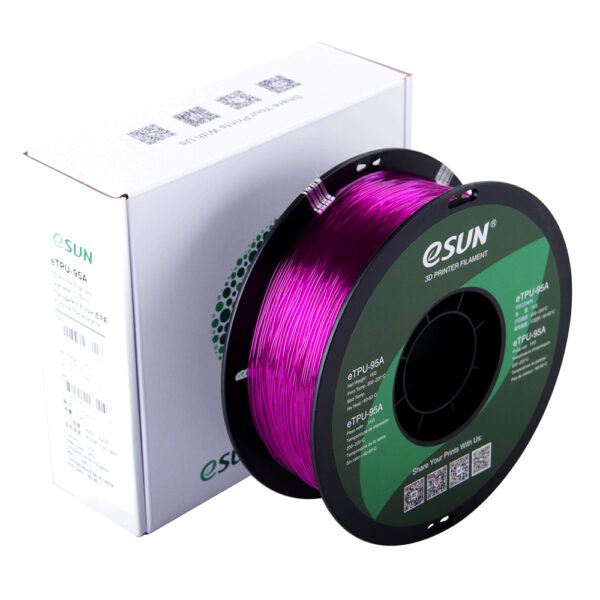 TPU Transparent Purple - 1.75mm, 1kg - Image 7