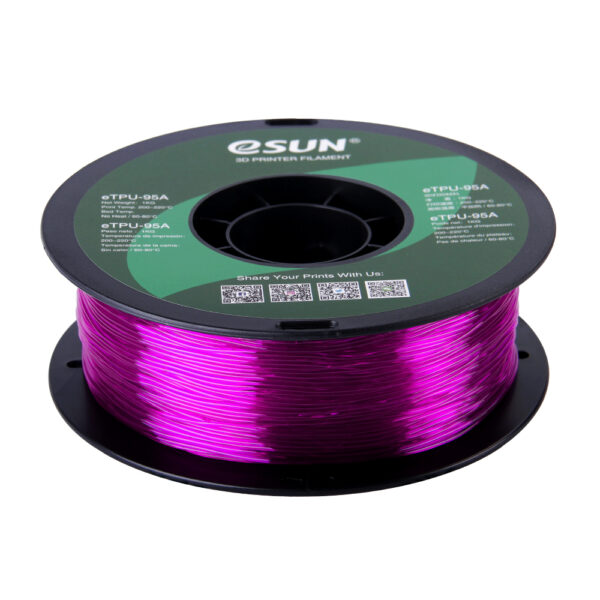 TPU Transparent Purple - 1.75mm, 1kg - Image 5