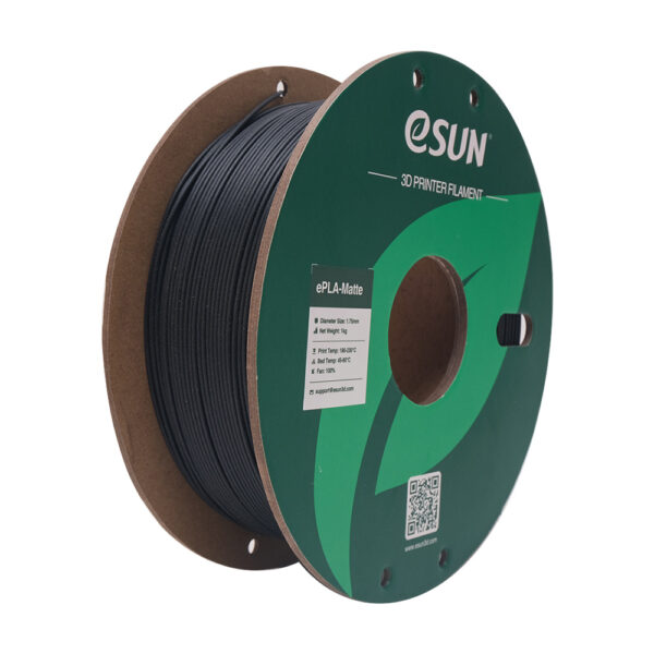 Matt PLA Deep Black 1.75mm, 1kg