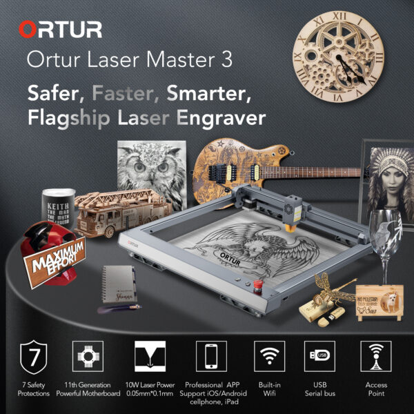 Ortur Laser Master 3 - Laser Engraving & Cutting Machine - 10W - Image 11