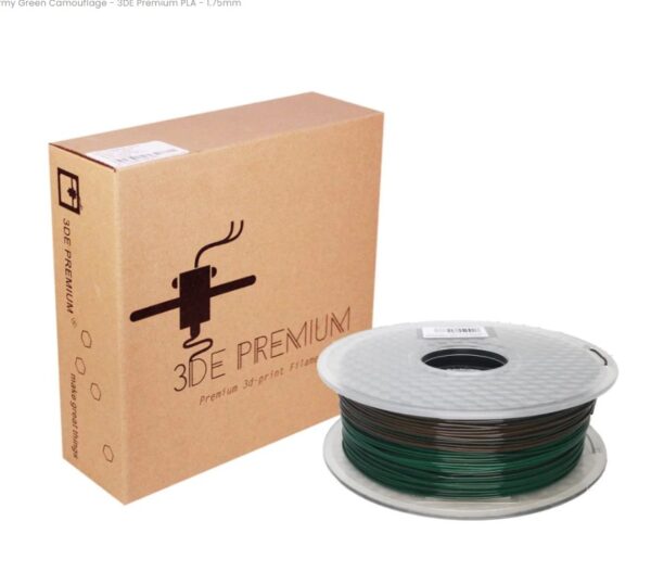 Army Green Camouflage- 3DE Premium PLA - 1.75mm 1KG
