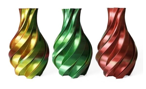 3DE Premium - Tricolor - Silky PLA - Gold, Green and Red - 1.75mm