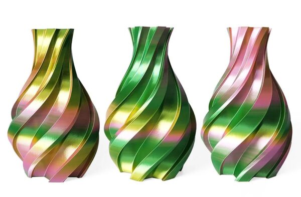3DE Premium - Tricolor - Silky PLA - Gold, Green and Pinkish - 1.75mm