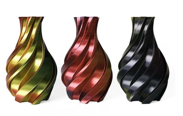 3DE Premium - Tricolor - Silky PLA Gold, Red and Black. - 1.75mm