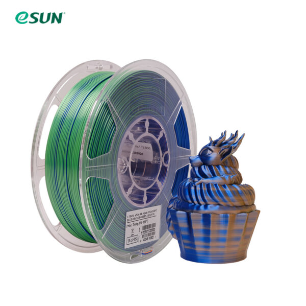 PLA+ SILK Mystic Blue Orange Green