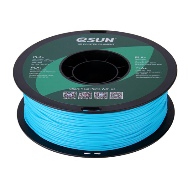 PLA+ Light Blue, Pap spole - 1.75mm, 1kg - Pap spole - Billede 3