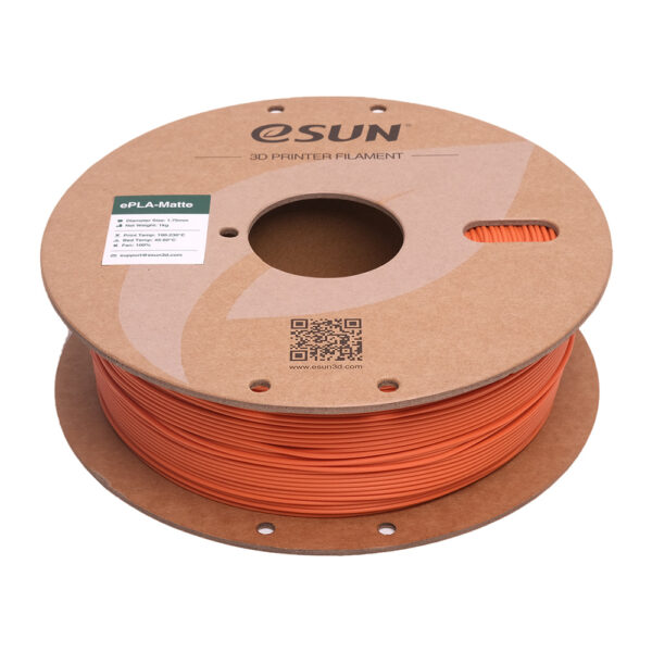 Matt PLA Tangerine - 1.75mm, 1kg - Image 2