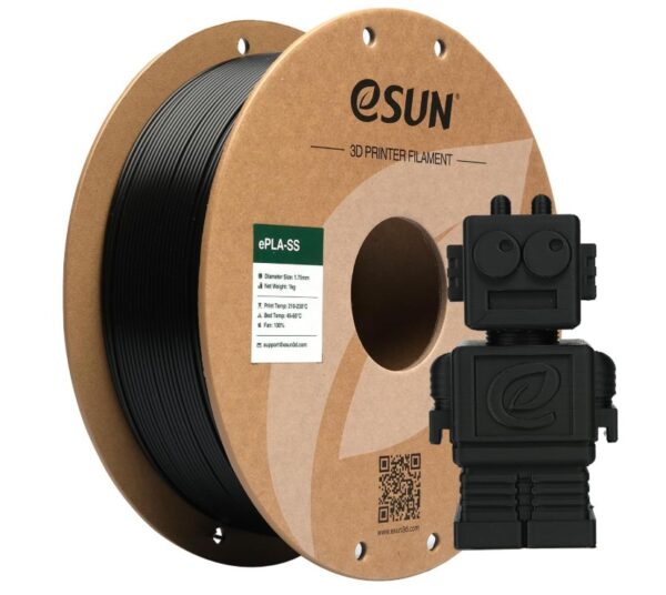 Black PLA Basic  1kg 1.75mm, med pap spole