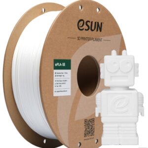 White PLA Basic  1kg 1.75mm, med pap spole