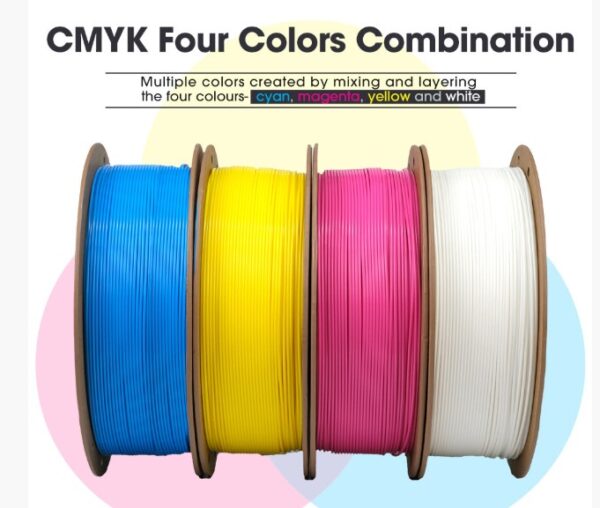 PLA+CMYK filament, 1.75mm 4kg