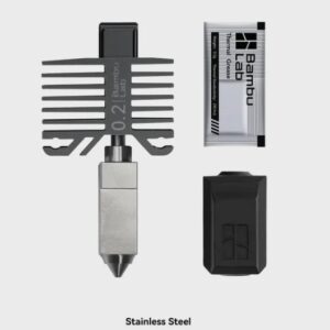 Bambu Lab - Hotend - Stainless Steel Nozzle - X1C/P1 Series (Pick a Size)