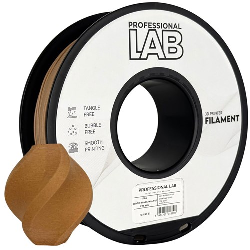 PLA Wood Black Walnut – Prof. Lab - 1,75 mm - 1 kg