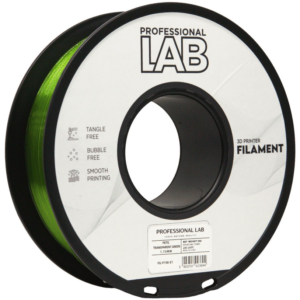 PETG Transparent Green – Prof. Lab - 1,75 mm - 1 kg
