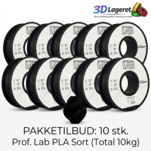 Prof.Lab Black PLA 10 Pakke